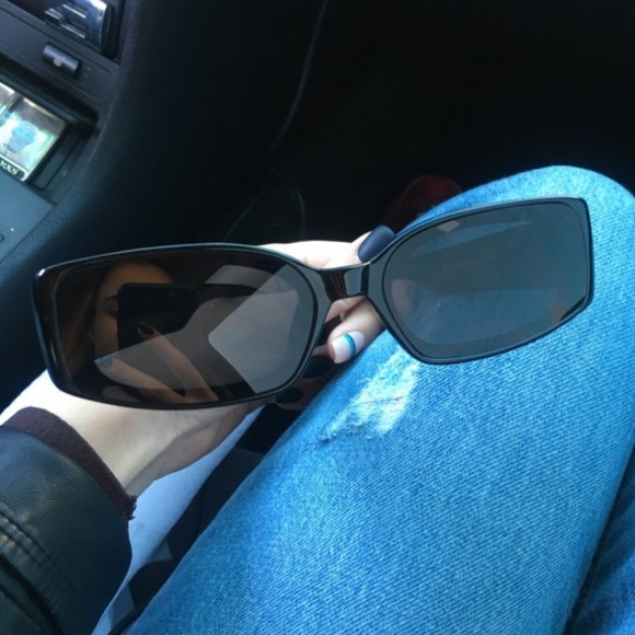 Vintage rectangle slim cat eye sunglasses tortoise - Picture 8 of 8